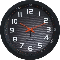 Techno Line Technoline WT 8972 - Funkgesteuerte Wanduhr, Schwarz Und Bernstein