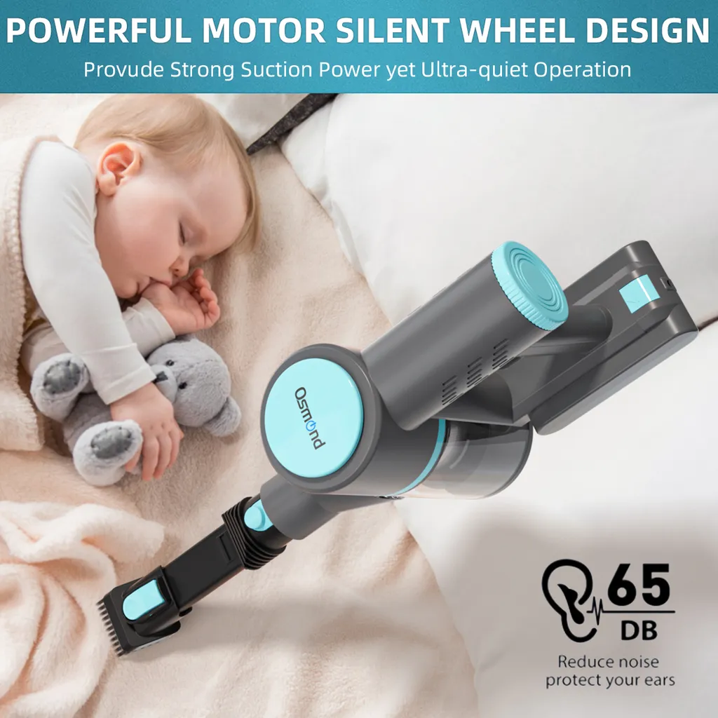 OSMOND 160W 12KPa Akku Handstaubsauger 3in1 Staubsauger Beutellos Kabellos – Bild 3