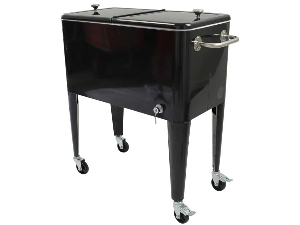 Kailua Cooler - Amerikanische Kühlbox, Kühlwagen, Party Getränkekühler, Schwarz – Bild 2