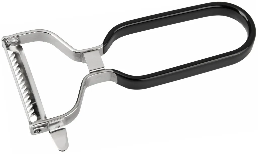 Stanley Rogers Julienne-Schneider 12 Cm, Küchenhelfer Mit Ergonomischen Premium-Softtouch-Griff, Spiralschneider Mit Funktionsteil Aus Edelstahl (Farbe: Silber/Schwarz), Menge: 1 Stück