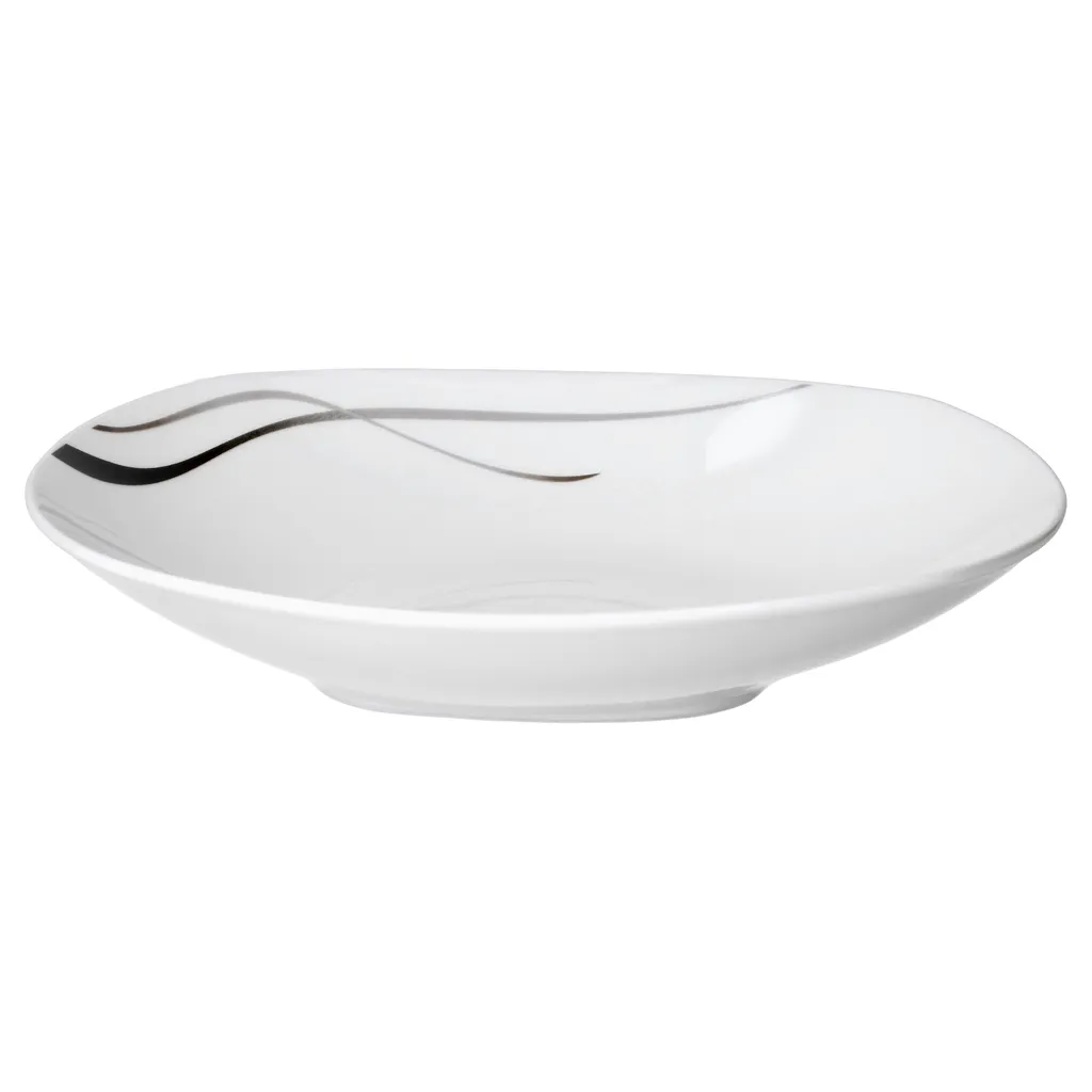 Van-Well Van Well Kombiservice Silver Night 62-tlg 6 Personen, Tafel + Kaffee + Zubehör, Linien-Dekor – Bild 5