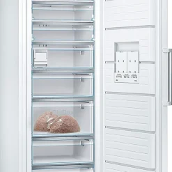 Bosch GSN58AWCV Serie 6 Freistehender Gefrierschrank/C / 191 X 70 Cm / 202 KWh/Jahr/Weiß / 366 L/XXL Größe/LED Beleuchtung/VarioZone/NoFrost