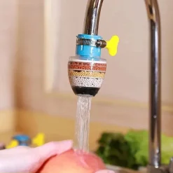 YisibaihTao Aktivkohle Wasserhahn Wasserfilter, Wasserhahn Wasserfilter, Universal Interface Home Küche Wasserhahn, Küchenarmatur Filter