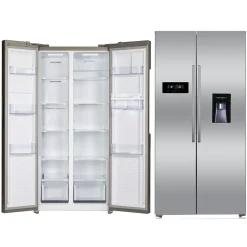PKM Side By Side Kühl-Gefrierkombination Kühlschrank NoFrost SBS450 NFDWD 440L