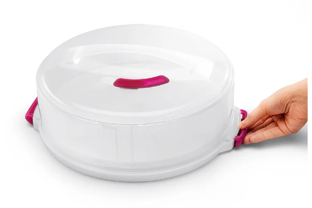 Metaltex Tortenbehälter ø36cm Höhenvers, Transparent/rot/weiß – Bild 8