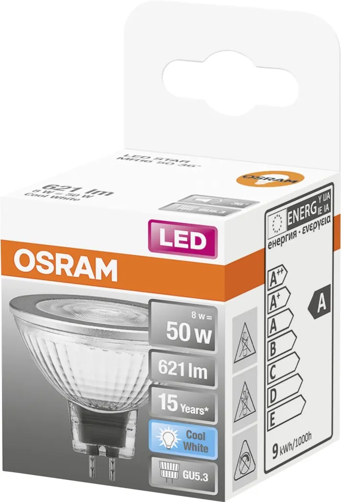 Osram LED Reflektor Star MR16 50 GU5.3 8 W Neutralweiß, Klar – Bild 5