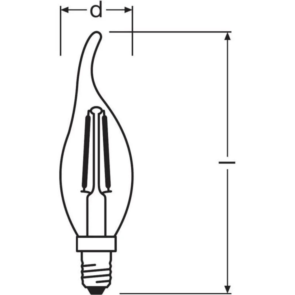 Osram LED Leuchtmittel Superstar Classic BA 40 E14 5 W Dimmbar Klar – Bild 5
