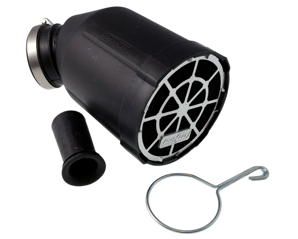 Rennluftfilter DOPPLER Box Schwarz, Filter Rot, Grill Chrom – Bild 2