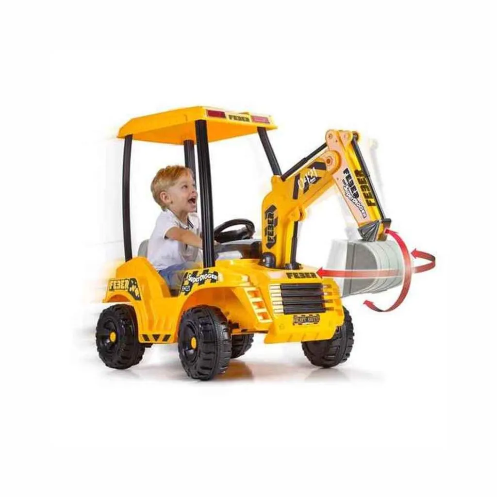 FEBER- Super Digger Excavadora A Batería Niñas A Partir De 3 Años, 12V, (Famosa 800012320) FAMOSA – Bild 4