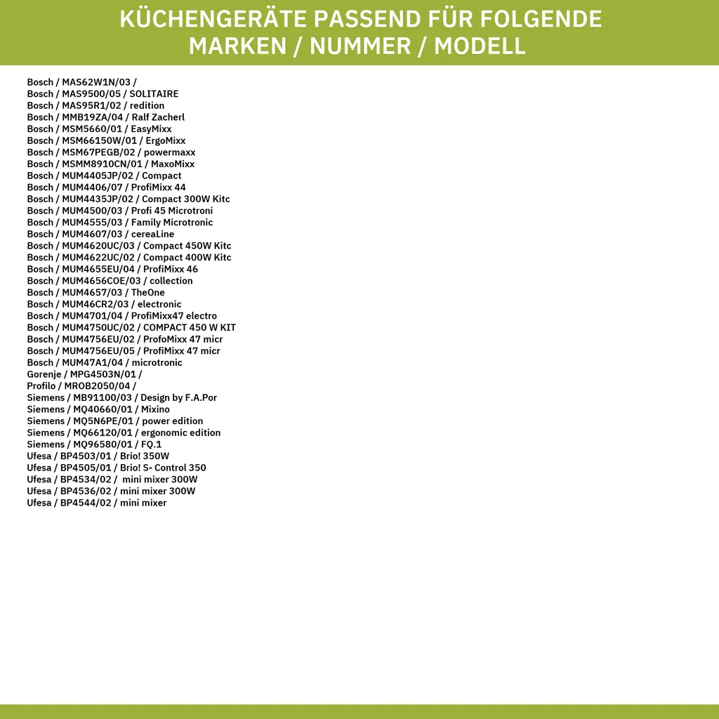 Bosch Siemens 10000212 4x Füsse Für MUM4... Küchenmaschinen, Allesschneider – Bild 3