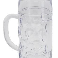 Cup-Service GmbH Mehrweg Bierkrugglas Münchner Waben Optik - SAN - Glasklar - Bruchfest - Spülmaschinenfest - Dt. Fertigung - 500ml, VE 2 Stück