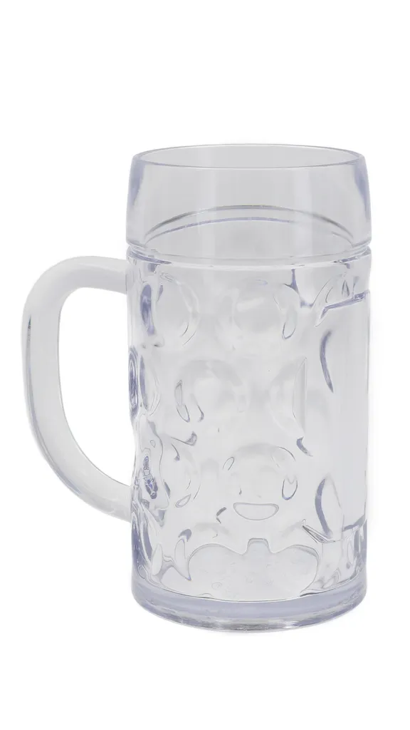 Cup-Service GmbH Mehrweg Bierkrugglas Münchner Waben Optik - SAN - Glasklar - Bruchfest - Spülmaschinenfest - Dt. Fertigung - 500ml, VE 2 Stück
