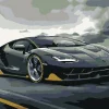 Diamondi - Diamond Painting - LAMBORGHINI, 40X50 Cm, Ohne Keilrahmen
