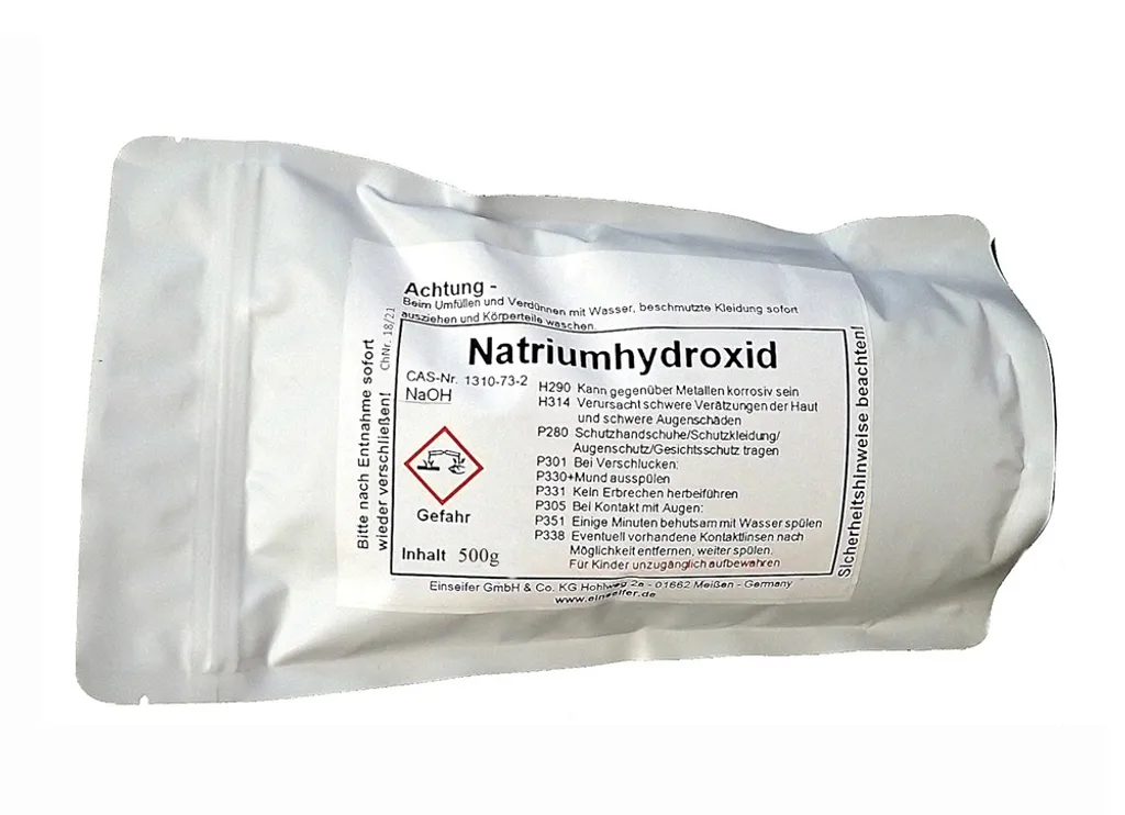 Sonstigr Natriumhydroxid Ätznatron 4x 500g Seifenherstellung Reiniger Abbeitzer NaOH – Bild 2