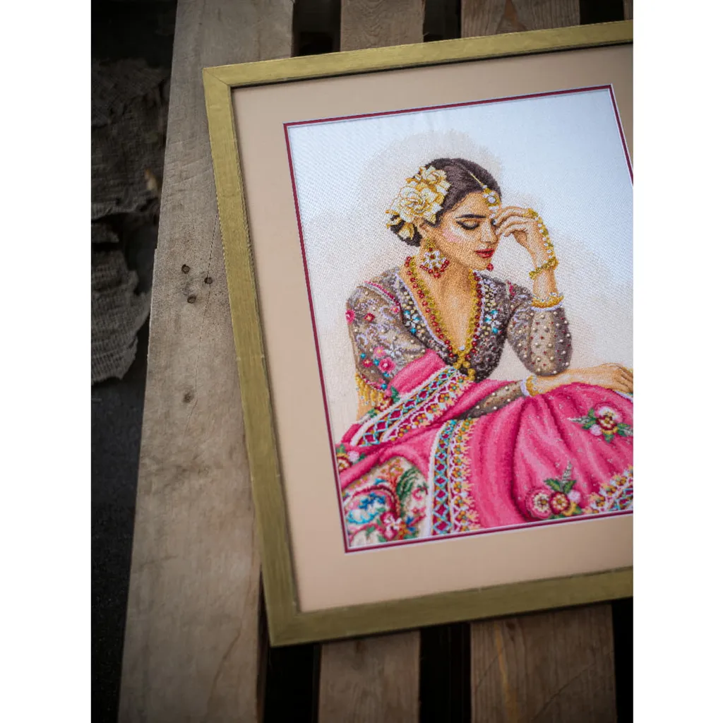 Lanarte Kreuzstich Set "Traditionelle Erinnerung", Zählmuster, 35x45cm – Bild 5