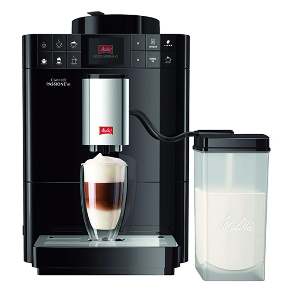 Melitta F53/1-102 Caffeo Passione OT Vollautomatische Espressomaschine, Schwarz – Bild 2