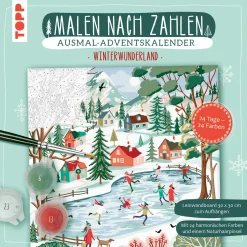 Frechverlag Adventskalender Malen Nach Zahlen Winterwunderland