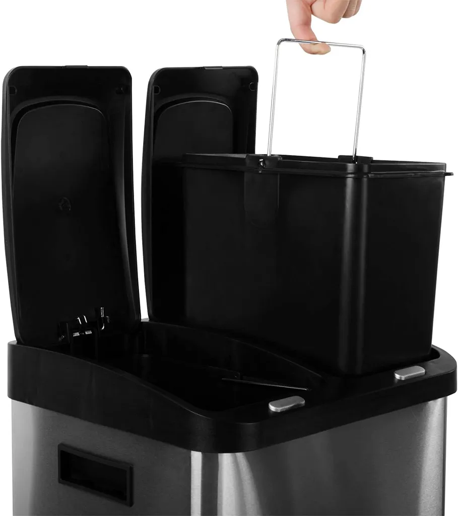 Floordirekt Mülleimer James Trennsystem Mit 3 Kammern – Bild 5