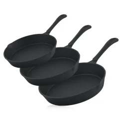 BBQ-Toro Gusseisen Brat Und Steak Pfannen Set | Ø 16 Cm, Ø 20 Cm, Ø 24 Cm