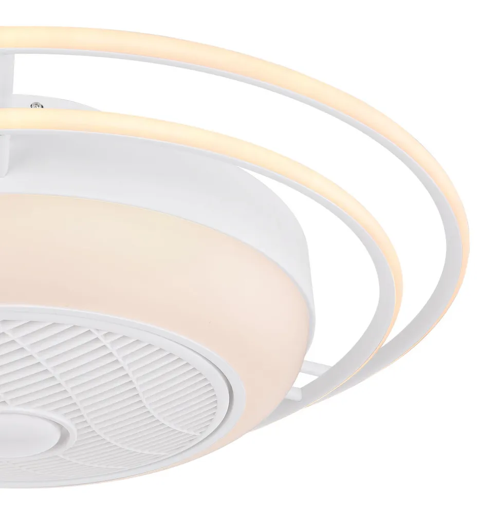 Globo Lighting ROMARIO Ventilator Metall Weiá, 1xLED, 03616 – Bild 2