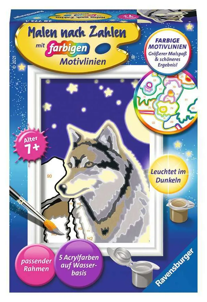 Wolfsportrait Ravensburger 28773