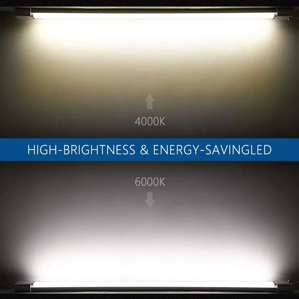 Anten LED Feuchtraumleuchte, 120CM 36W Wannenleuchte 4000k Neutralweiß, 3300Lumen Deckenleucht Wasserfest IP65 – Bild 3