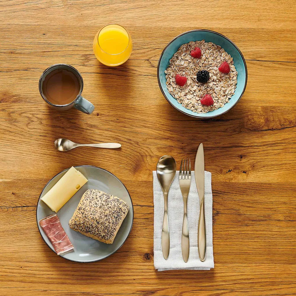 Maeser Mäser 931628 Kombiservice Metallic RIM Für 6 Personen, Steinzeug, Grau (1 Set, 24-teilig) – Bild 11