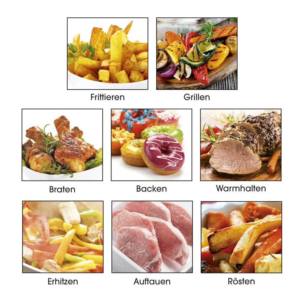 Maxxworld MAXXMEE Heißluft-Fritteuse - 4 L Fassungsvermögen - Schwarz – Bild 11