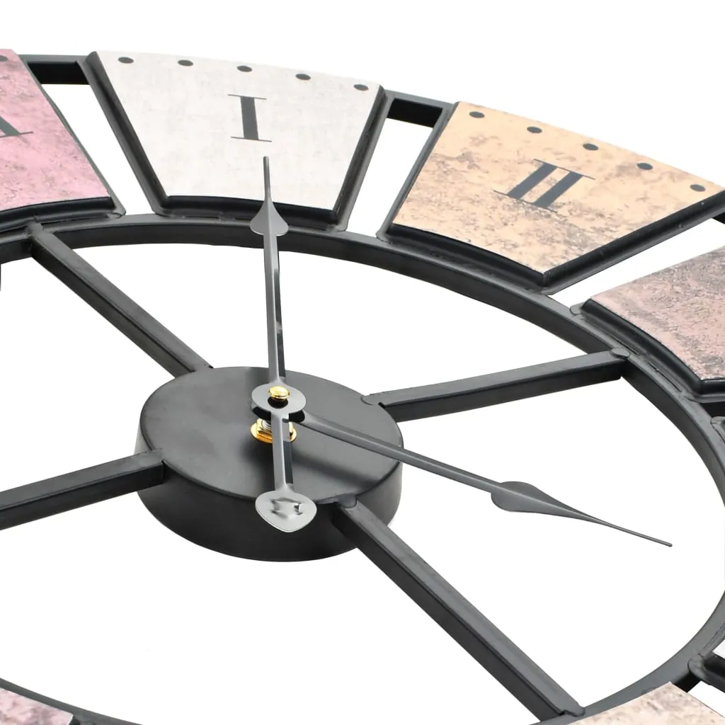 VidaXL Wanduhr Vintage Mit Quarzwerk 60 Cm XXL – Bild 4