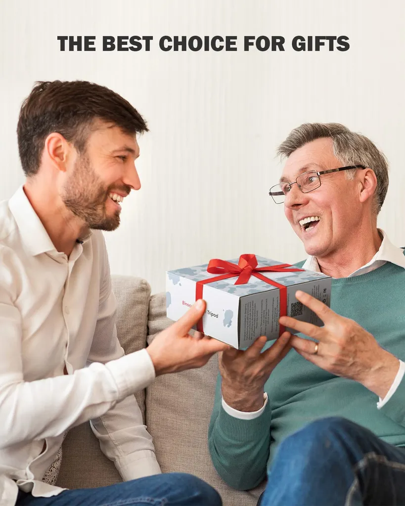 Usogood 12x50 Fernglas Erwachsene Wasserdicht, HD Kompakte Binoculars Ferngläser Mit Stativ Und Telefonadapter, Für Die Vogelbeobachtung, Jagd, Wandern, Geschenke, 12X Zoom, 1000m Sichtfeld – Bild 10