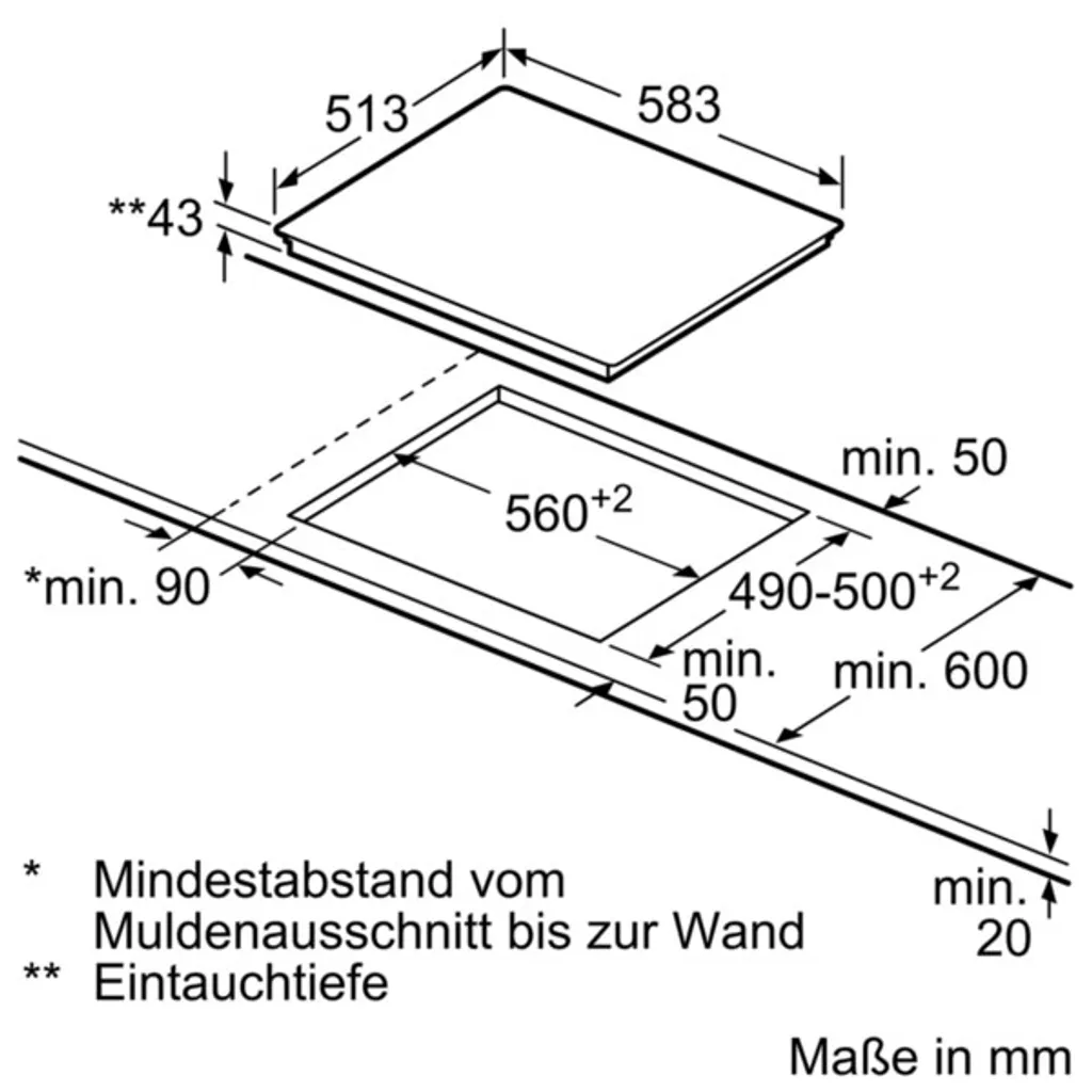 NEFF CONSTRUCTA CM321052 Glaskeramik-Kochfeld / Elektro / Edelstahlrahmen / 60 Cm / 4 Zonen – Bild 2