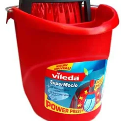 Vileda Super Mocio Eimer Mit Wringeinsatz Power-Press-Funktion Für Wischmopps