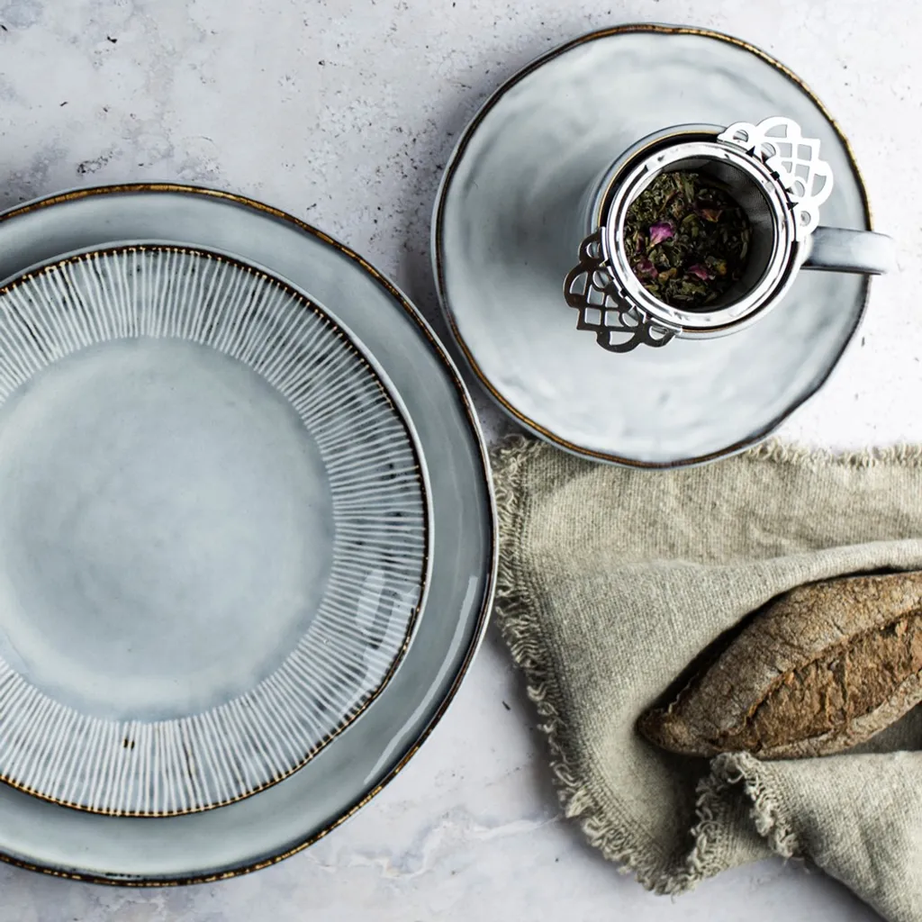 Dutch Rose Giftset 12 Delig Servies Blauw – Bild 7