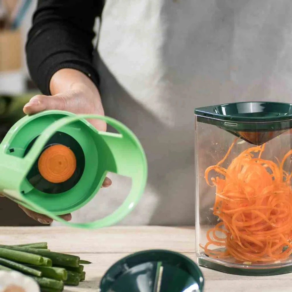 Genius Super Julietti 6tlg Spiralschneider - Gemüseschneider Für Dekorative Spiralen Und Juliettis - Zoodle Maker Für Low Carb-Pasta; A18018 – Bild 3