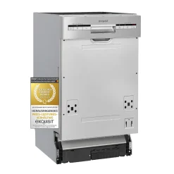 Exquisit Einbaugeschirrspüler EGSP1009-EB-030E Inox | Teilintegriert | 9 Maßgedecke | 9 Liter