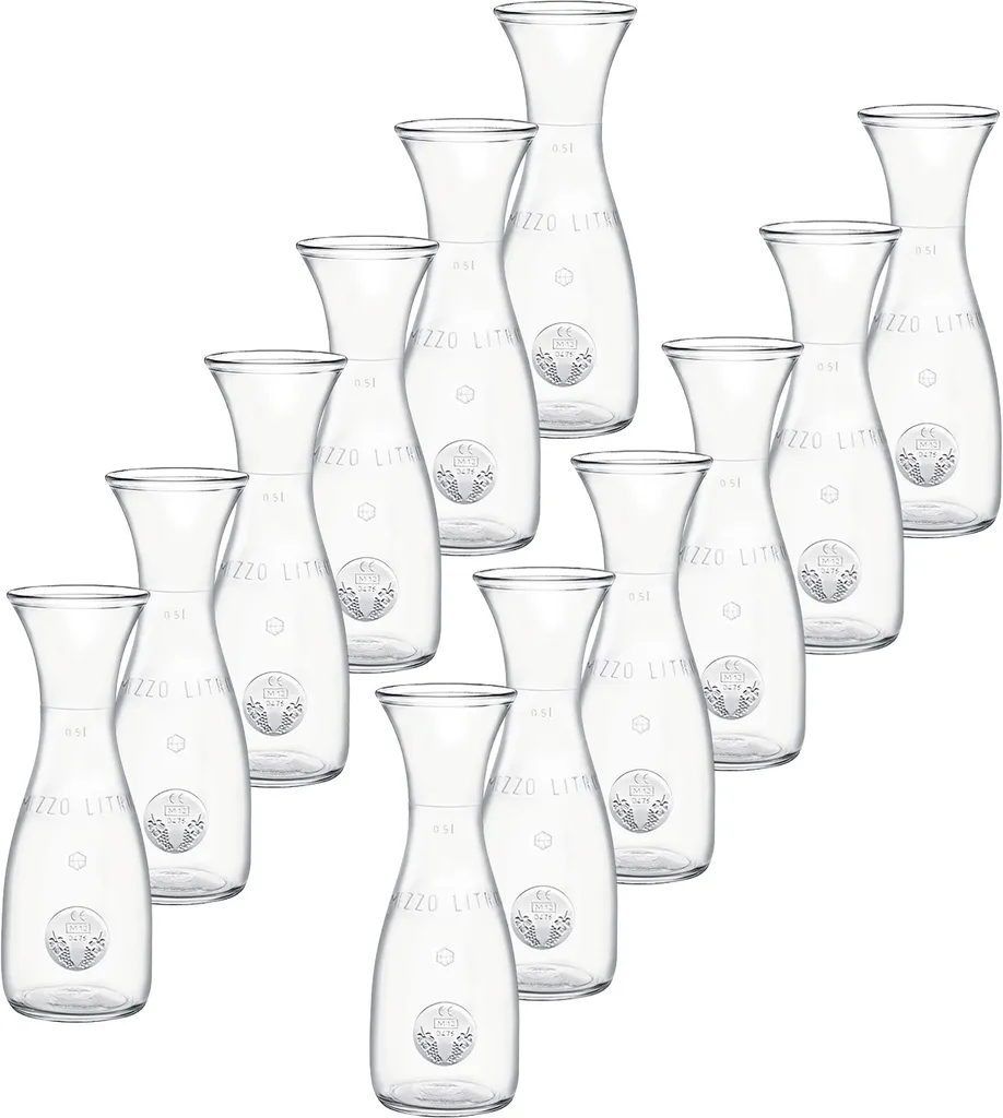 Bormioli Rocco S.A. Misura Karaffe 0,5L Geeicht - 12 Stück