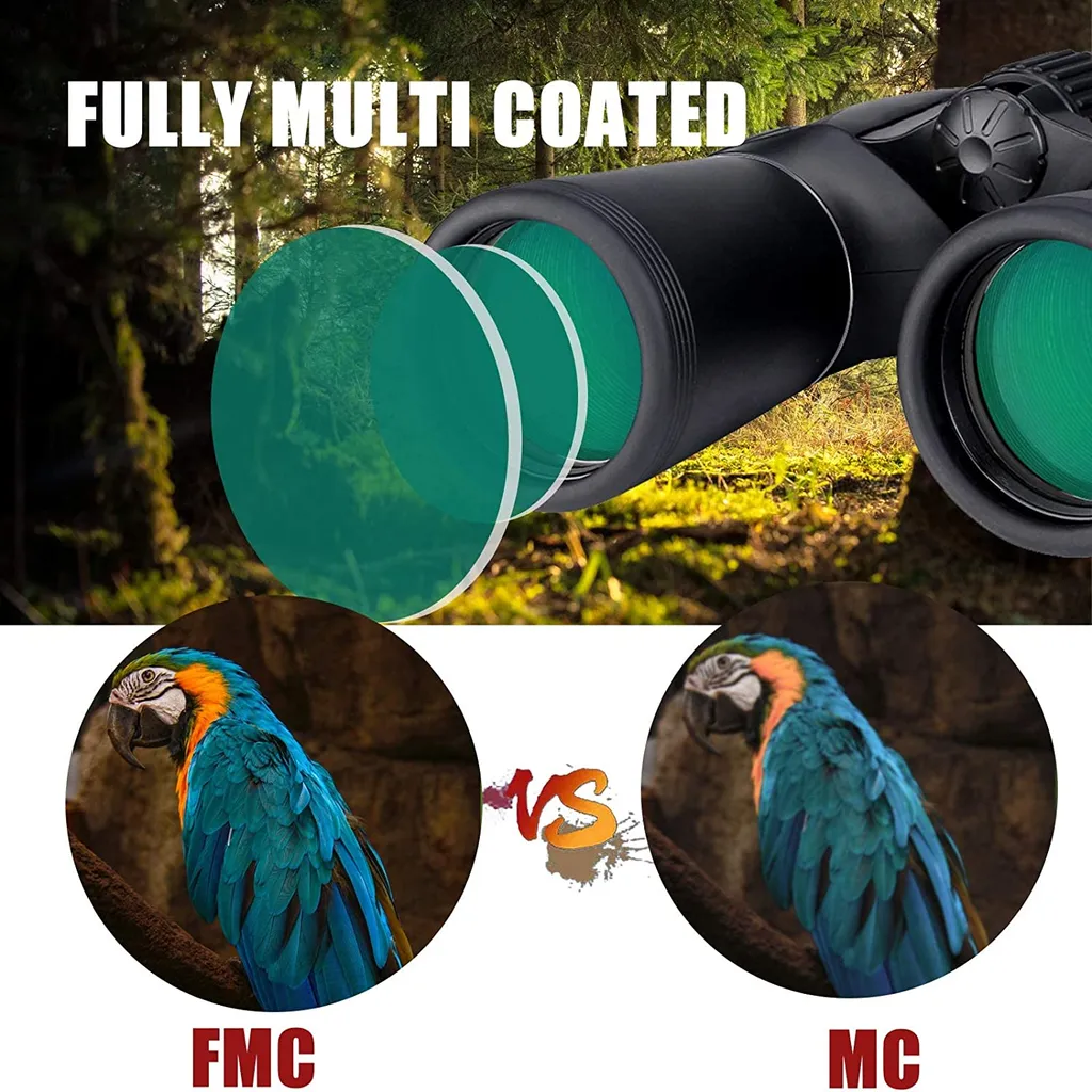 Svbony SV206 Fernglas, 10x50 Fernglas Für Erwachsene, HD FMC Objektiv Bak4 Porro Prisma Wasserdichtes Fernglas Mit Halsriemen Tragetasche Für Vogelbeobachtung, Sternbeobachtung, Mond, Safari – Bild 4