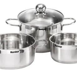 Karcher Kochtopfset JETTE, 14-tlg., Edelstahl