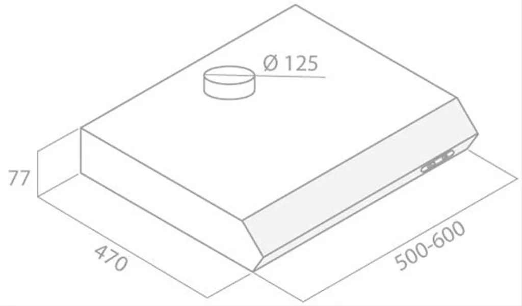 Dunstabzugshaube / Unterbauhaube Respekta DH 630 SL 60cm Schwarz – Bild 2