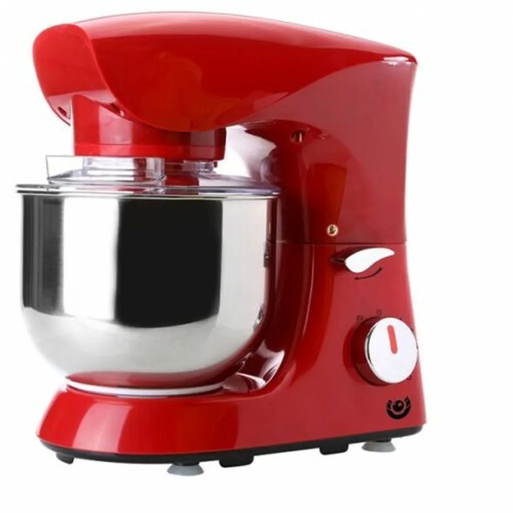 D&S Vertrieb Küchenmaschine Knet Rühr Teig Maschine Teigkneter Gerät Stand Mixer Rot – Bild 2