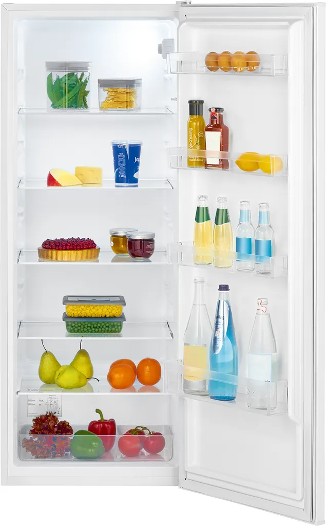 Bomann VS 7339 Vollraumkühlschrank, 242 Liter Nutzinhalt, Temperaturbereich: 0°C +8°C, Türanschlag Rechts, Wechselbar, Weiß – Bild 4