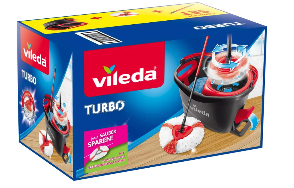 Vileda TURBO Box Inkl. 2in1 Turbo Ersatzbezug *Frühjahrspromo 2020* – Bild 2