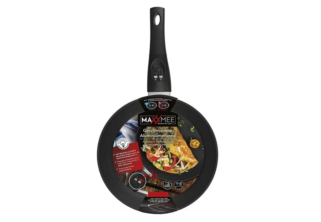 Maxxworld Pfanne Bratpfanne LED Anzeige Signalton Beschichtung Antihaft Induktion Kochen – Bild 8