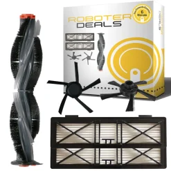 Roboter-Deals Zubehör Set, Ersatzteile Kit Für Neato Botvac D8 (1x Hauptbürste, 2x Filter, 2x Seitenbürste)