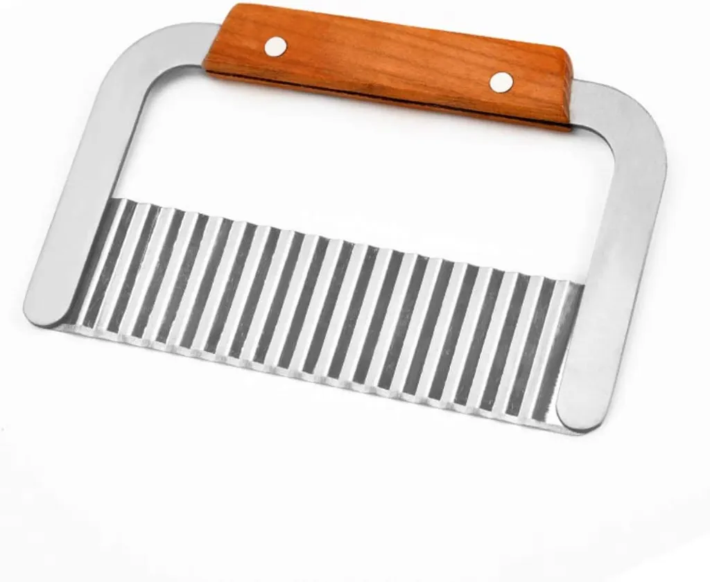 Mmgoqqt Edelstahl Wellenschneider Gemüsehobel, Kartoffelschneider Kartoffel Cutter Seifenschneider Küche Schneidwerkzeug Für Kartoffeln Karotten Gurken Handgemachte Seife – Bild 3
