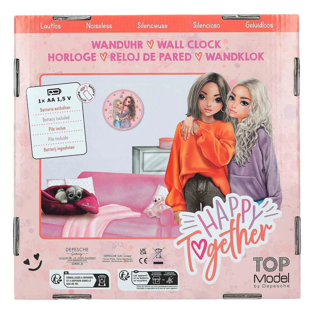 Depesche Möbel TOPModel Wanduhr HAPPY TOGETHER Wanduhren Freundschaft Wanddeko – Bild 5