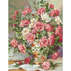 Luca S Luca-S Gobelin Set "Blumenstrauß Für Prinzessin", Zählmuster, 23x30cm