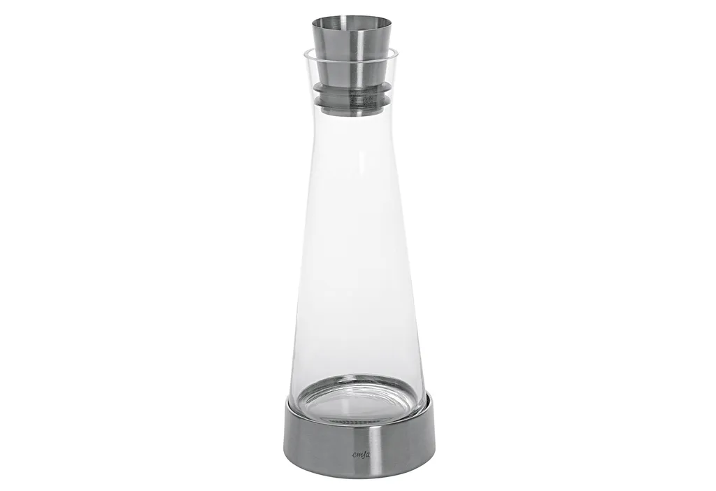 Emsa Kühlkaraffe FLOW Slim 1,0 Liter Glas / Edelstahl – Bild 4