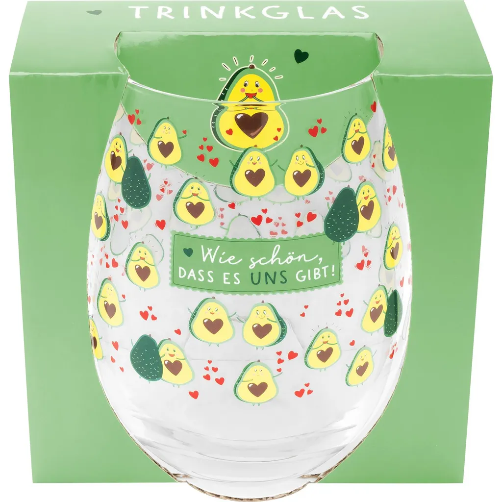 Sheepworld H:)PPY Life 47572 Trinkglas Avocado, 60 Cl, Konisch – Bild 2