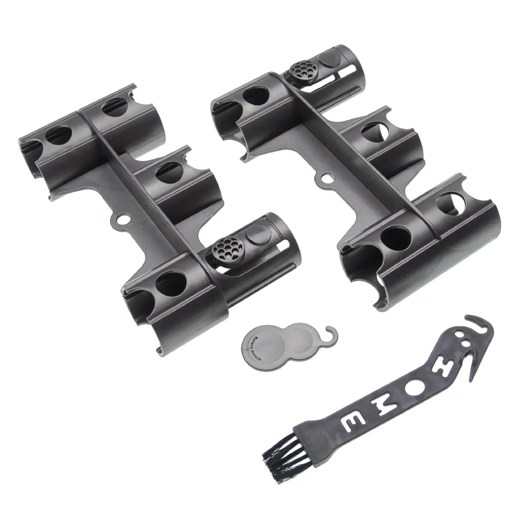 Vhbw 2x Zubehörhalter Kompatibel Mit Dyson V10, V11, V7, V8 Staubsauger-Zubehörteile - Halterung Mit Reinigungsbürste, Grau